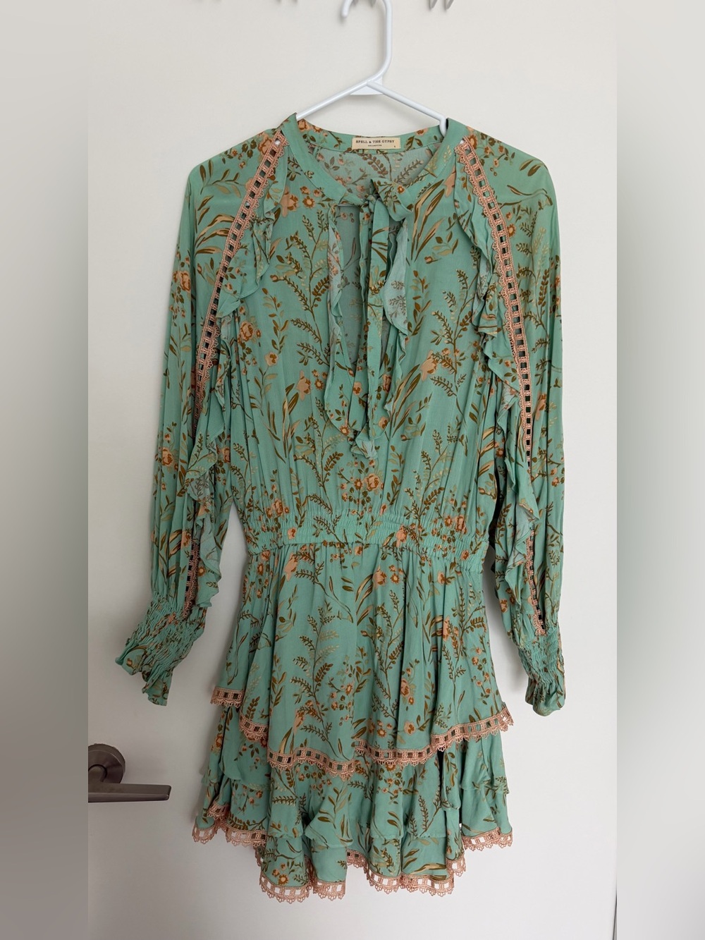 Spell & The Gypsy Maisie Playdress Vintage Turquoise - Picture 5 of 6